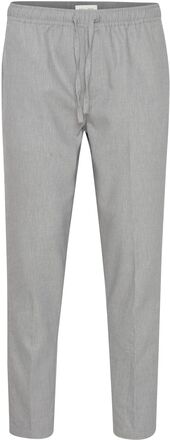 Cfpilou 0066 Drawstring Linen Mix P Bottoms Trousers Casual Grey Casual Friday