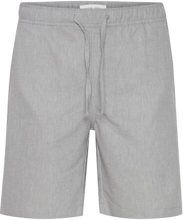 Cfphelix 0066 Linen Mix Shorts Bottoms Shorts Casual Grey Casual Friday