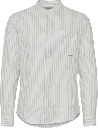 Cfanton Ls Cc Striped Linen Mix Shi Tops Shirts Linen Shirts Blue Casual Friday