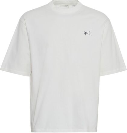 Cftue Relaxed Fit Tee With Chest Pr Tops T-Kortærmet Skjorte Cream Casual Friday
