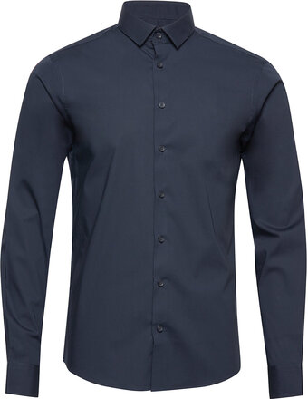 Cfpalle Slim Fit Shirt Tops Shirts Casual Navy Casual Friday
