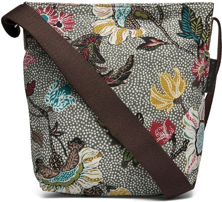 Small Shoulder Bag Grey Flower Linen Bags Small Shoulder Bags-crossbody Bags Multi/patterned Ceannis