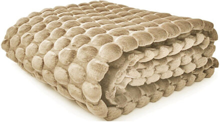 Egg Throw 130X170Cm Home Textiles Cushions & Blankets Blankets & Throws Beige Ceannis