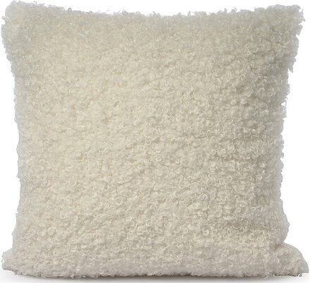 Curly Lamb Fake Fur 50X50Cm Home Textiles Cushions & Blankets Cushion Covers Hvit Ceannis*Betinget Tilbud