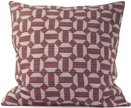 Cushion Cover Dusty Pink Printed Diamond Home Textiles Cushions & Blankets Cushion Covers Pink Ceannis
