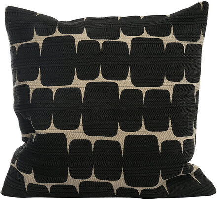 Printed St | C/C 50X50 | Black Home Textiles Cushions & Blankets Cushion Covers Black Ceannis