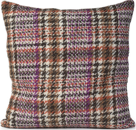Soft Check C/C 50X50Cm Home Textiles Cushions & Blankets Cushion Covers Purple Ceannis