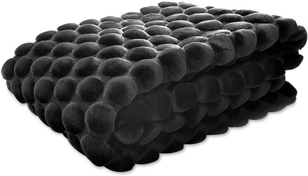 Egg Throw 130X170Cm Home Textiles Cushions & Blankets Blankets & Throws Svart Ceannis*Betinget Tilbud