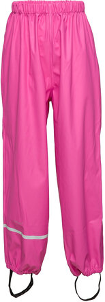 Rainwear Pants -Solid Pu Outerwear Rainwear Bottoms Pink CeLaVi