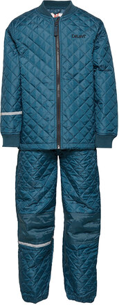 Basic Thermal Set -Solid Outerwear Thermo Outerwear Thermo Sets Blue CeLaVi
