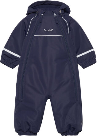 Wholesuit- Solid, W. 2 Zippers Outerwear Coveralls Snow-ski Coveralls & Sets Navy CeLaVi