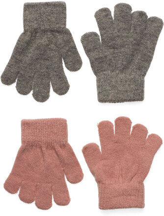Magic Gloves 2-Pack Accessories Gloves & Mittens Mittens Rosa CeLaVi*Betinget Tilbud