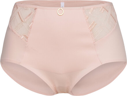 Graphic Support High Waisted Support Full Brief Designers Panties High Waisted Panties Pink CHANTELLE