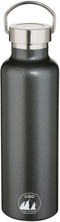 Insulated Drinking Bottle Grigio 0,75L Home Kitchen Thermal Bottles Svart Cilio*Betinget Tilbud