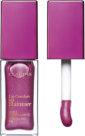 Lip Comfort Oil Shimmer Lipgloss Sminke Lilla Clarins*Betinget Tilbud