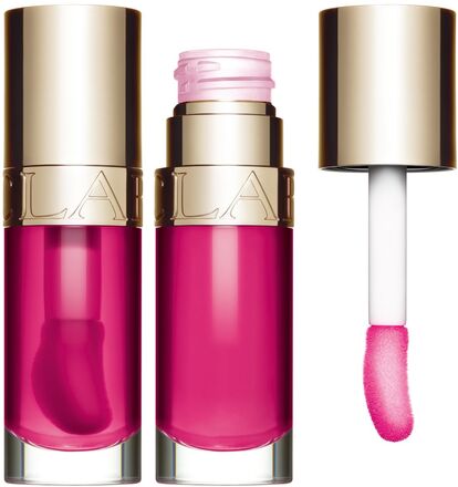 Lip Comfort Oil 02 Rasberry Beauty Women Makeup Lips Lip Oils Pink Clarins