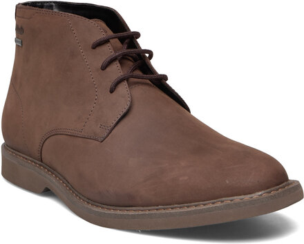 Atticuslthigtx Semskede Boots Snøresko Brun Clarks*Betinget Tilbud