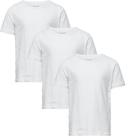 Claudio Boys 3-Pack T-Shirt Tops T-shirts Short-sleeved White Claudio