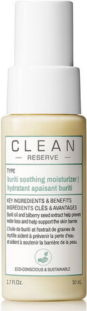 Clean Reserve Buriti Soothing Face Moiturizer 50 Ml Beauty WOMEN Skin Care Face Day Creams Nude CLEAN*Betinget Tilbud