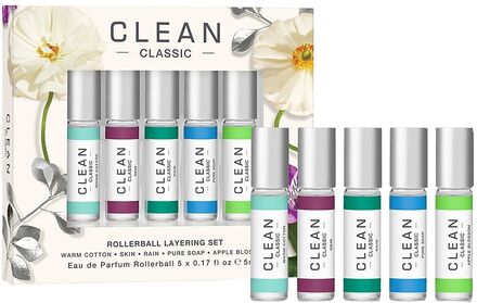 Clean Classic Layering Gift Set 5X5Ml Parfyme Sett Nude CLEAN*Betinget Tilbud