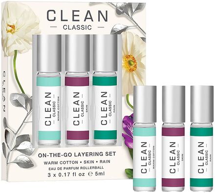 Clean Classic Layering Gift Set 3X5Ml Parfym Set Nude CLEAN