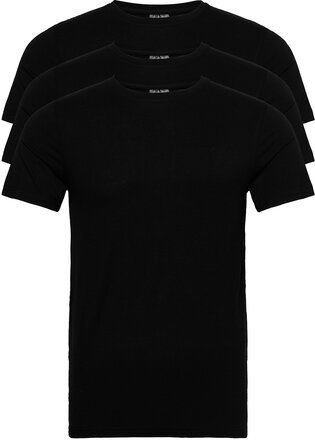 3-Pack Tee - Bamboo Tops T-shirts Short-sleeved Black Clean Cut Copenhagen