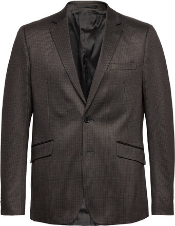 Kameron Blazer Suits & Blazers Blazers Single Breasted Blazers Brown Clean Cut Copenhagen