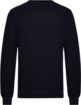 Oliver Recycled O-Neck Knit Tops Knitwear Round Necks Navy Clean Cut Copenhagen