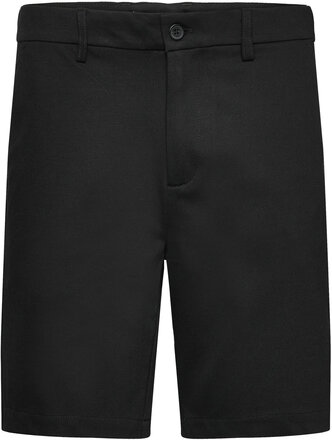 Milano Brendon Jersey Shorts Bottoms Shorts Chinos Shorts Black Clean Cut Copenhagen