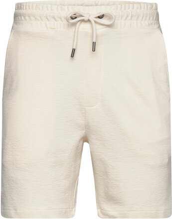 Calton Structured Shorts Bottoms Shorts Sweat Shorts Cream Clean Cut Copenhagen
