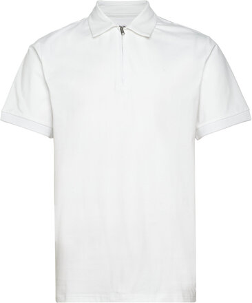 Clean Formal Polo S/S Tops Polos Short-sleeved White Clean Cut Copenhagen