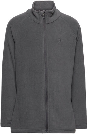 Fleece Jacket, Full Zip Outerwear Fleece Outerwear Fleece Jackets Grå Color Kids*Betinget Tilbud