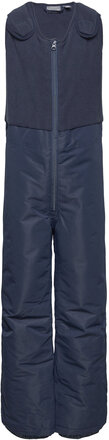 Pants W. Fleece Top Outerwear Snow-ski Clothing Snow-ski Pants Navy Color Kids