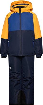 Ski Set - Colorblock Outerwear Coveralls Snow/ski Coveralls & Sets Multi/mønstret Color Kids*Betinget Tilbud