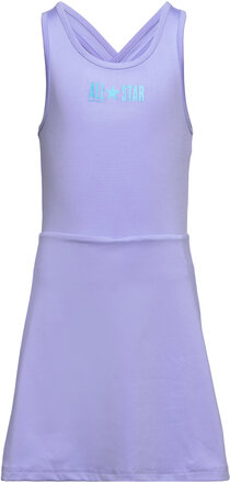All Star Biker Short Dress Dresses & Skirts Dresses Casual Dresses Sleeveless Casual Dresses Purple Converse