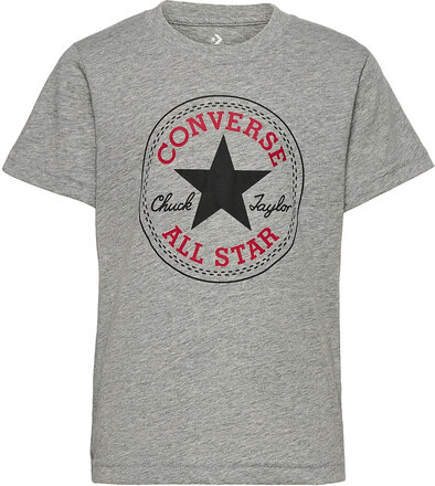 Cnvb Chuck Patch Tee T-shirts Short-sleeved Grå Converse*Betinget Tilbud