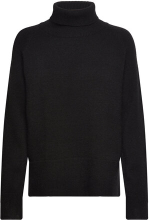 Sweater With High Neck Tops Knitwear Turtleneck Black Coster Copenhagen