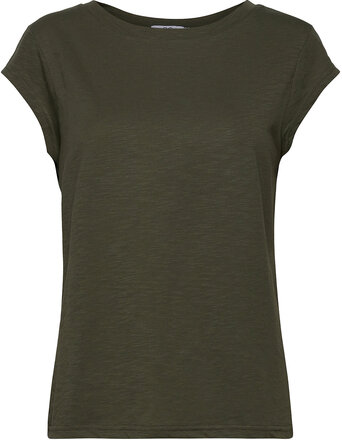 Cc Heart Basic T-Shirt T-shirts & Tops Short-sleeved Grønn Coster Copenhagen*Betinget Tilbud