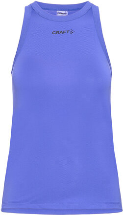 Core Essence Mesh Singlet W Sport T-shirts & Tops Sleeveless Blue Craft