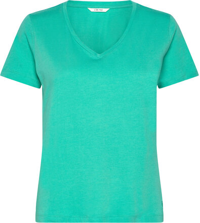 Naia Tshirt Tops T-shirts & Tops Short-sleeved Green Cream