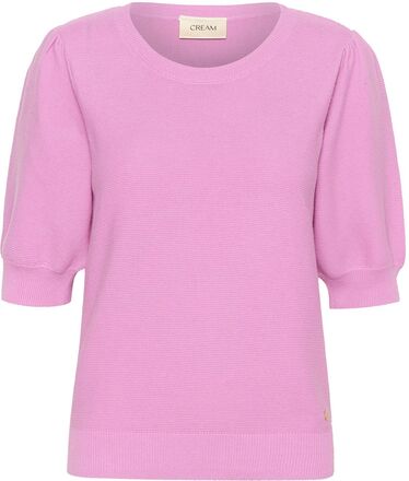 Crsillar Knit Pullover Tops Knitwear Jumpers Pink Cream