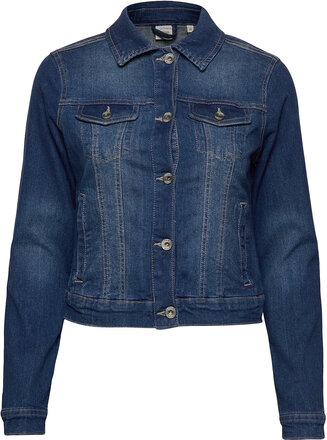 Lisa Denim Jacket Dongerijakke Denimjakke Blå Cream*Betinget Tilbud