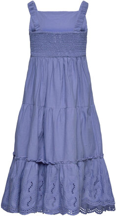 Dress Embroidery Dresses & Skirts Dresses Casual Dresses Sleeveless Casual Dresses Blue Creamie