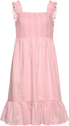Dress Cotton Lurex Dresses & Skirts Dresses Casual Dresses Sleeveless Casual Dresses Pink Creamie