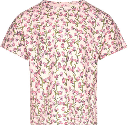 T-Shirt Ss Jersey Tops T-Kortærmet Skjorte Pink Creamie