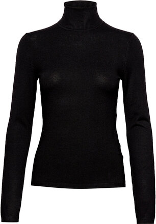 Cuannemarie Rollneck Tops Knitwear Turtleneck Black Culture