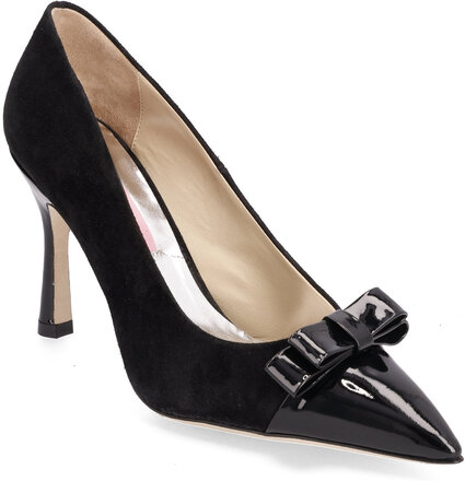 Awa Suede Shoes Heels Pumps Classic Black Custommade