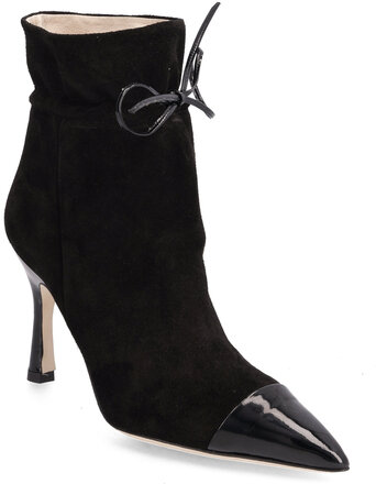 Amanda Shoes Boots Ankle Boots Ankle Boots With Heel Black Custommade