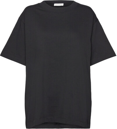 Over D Cotton Tee Designers T-shirts & Tops Short-sleeved Black House Of Dagmar