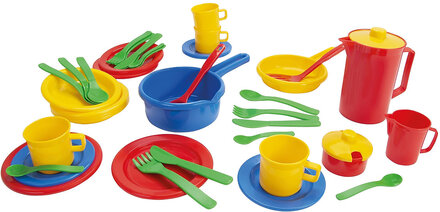 Kitchen Play Time Set In Box Toys Toy Kitchen & Accessories Coffee & Tee Sets Multi/mønstret Dantoy*Betinget Tilbud